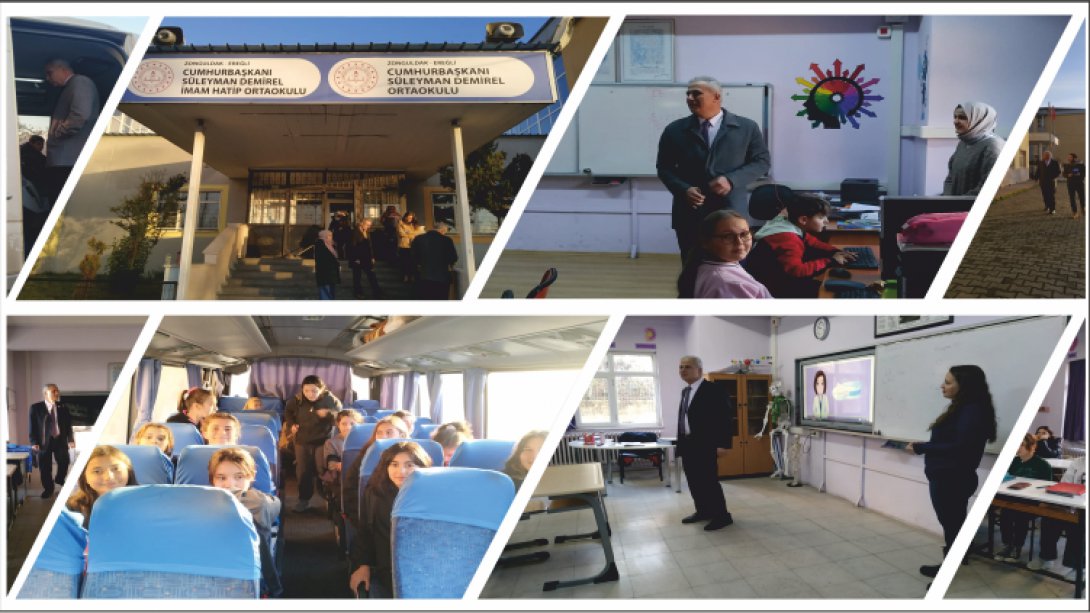 İlçe Milli Eğitim Müdürümüz Harun AKGÜL Cumhurbaşkanı Süleyman Demirel Ortaokulu ile Cumhurbaşkanı Süleyman Demirel İmam Hatip Ortaokulu'nu ziyaret etti.