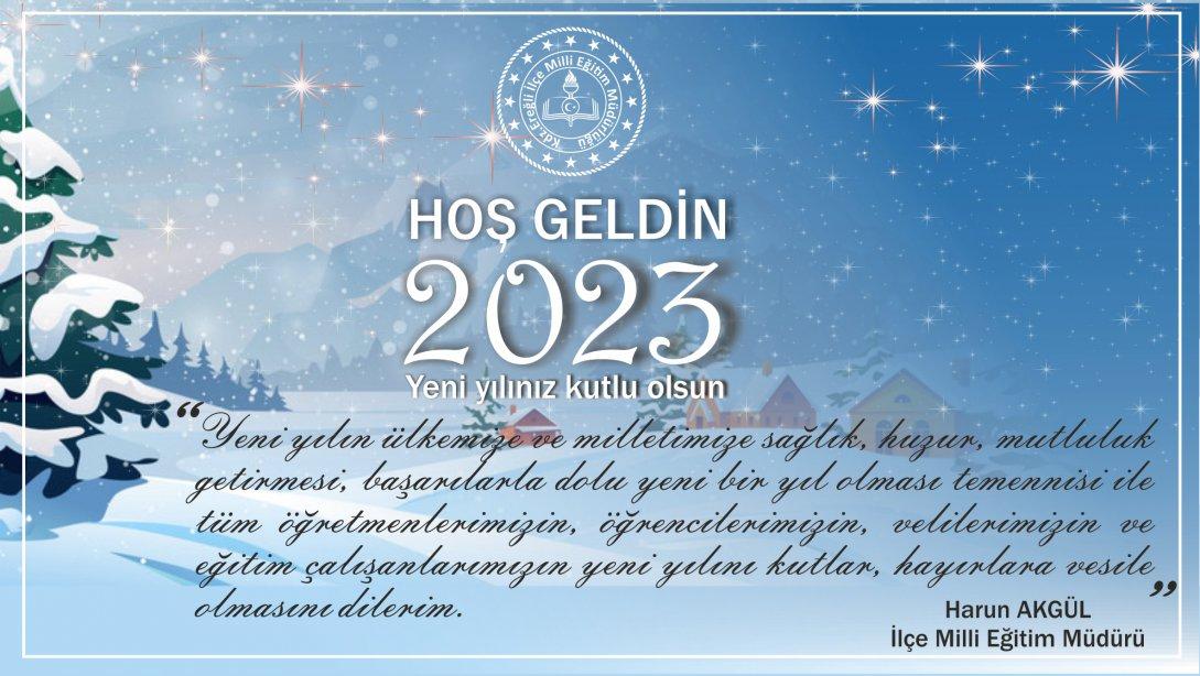 İlçe Milli Eğitim Müdürümüz Sn.Harun AKGÜL'ün yeni yıl mesajı.