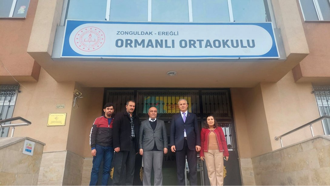 İlçe Milli Eğitim Müdürümüz Harun AKGÜL ORMANLI Ortaokulunu ziyaret etti.