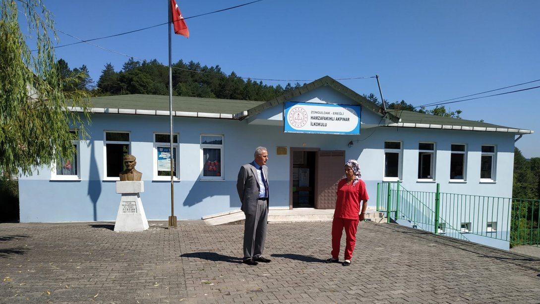 İlçe Milli Eğitim Müdürümüz Harun AKGÜL Hamzafakıhlı Akpınar İlkokulunu ziyaret etti.