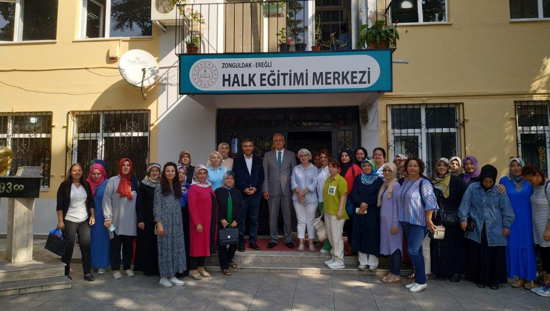 İlçe Milli Eğitim Müdürümüz Harun AKGÜL Halk Eğitim Merkezini ziyaret etti. 