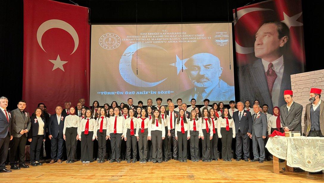 12 Mart İstiklal Marşının Kabulü edildiği Günü ve Mehmet Akif Ersoy'u Anma Günü