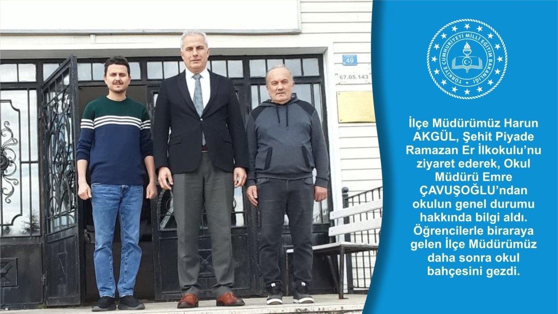 İlçe Müdürümüz Harun AKGÜL, Şehit Piyade Ramazan Er İlkokulu'nu ziyaret etti.