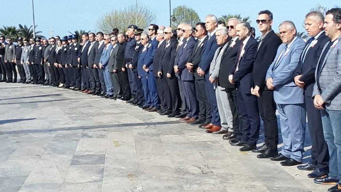 Polis Teşkilatının 179. Kuruluş Yıl Dönümü dolayısıyla Atatürk Anıtı önünde tören düzenlendi.