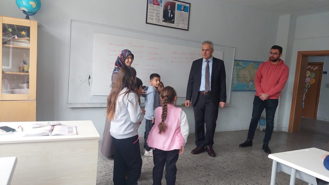 İlçe Milli Eğitim Müdürümüz Harun AKGÜL Aydın İlkokulunu ziyaret etti. 