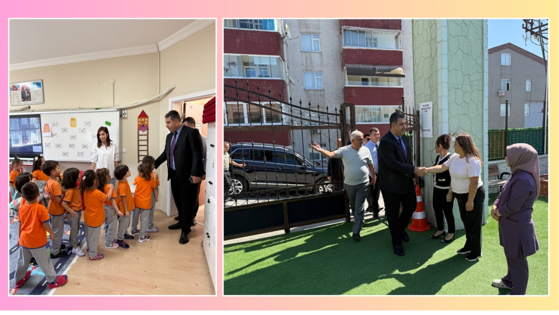 Kaymakamımız Sayın Fatih YILMAZ, Gülşen Utku Anaokulu'nu ziyaret etti. 